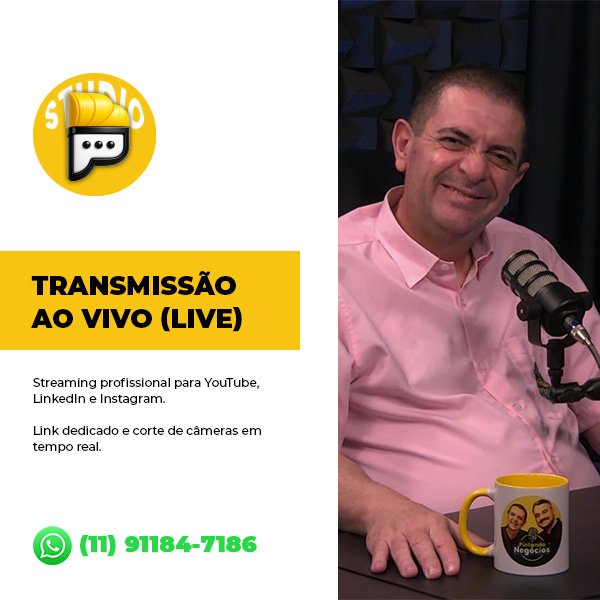 Estudio de podcast em São Paulo - próximo de mim, Pintando Negócios - Locação, gravação, transmissão e live